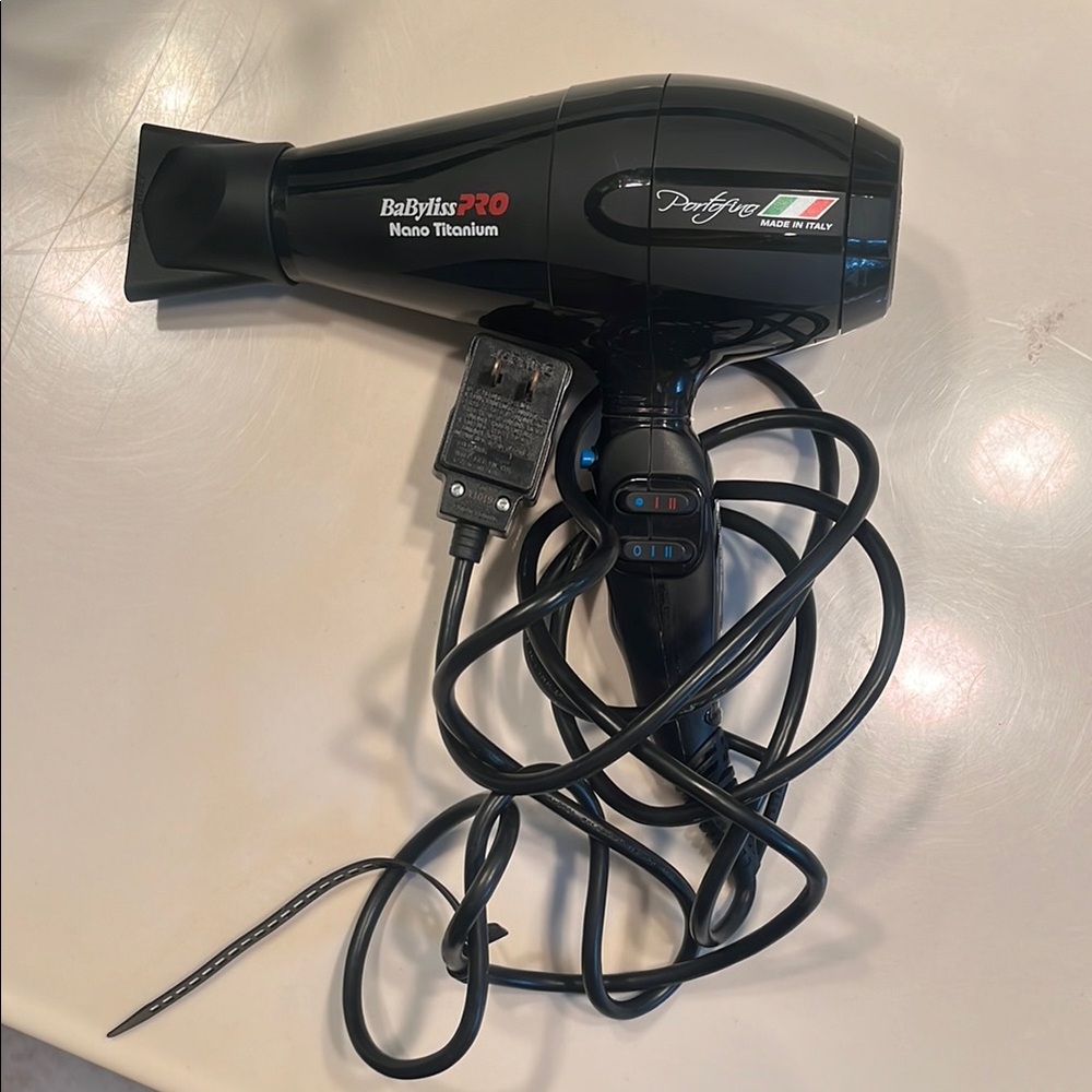 BaBylissPRO Nano Titanium Hair Dryer - Black